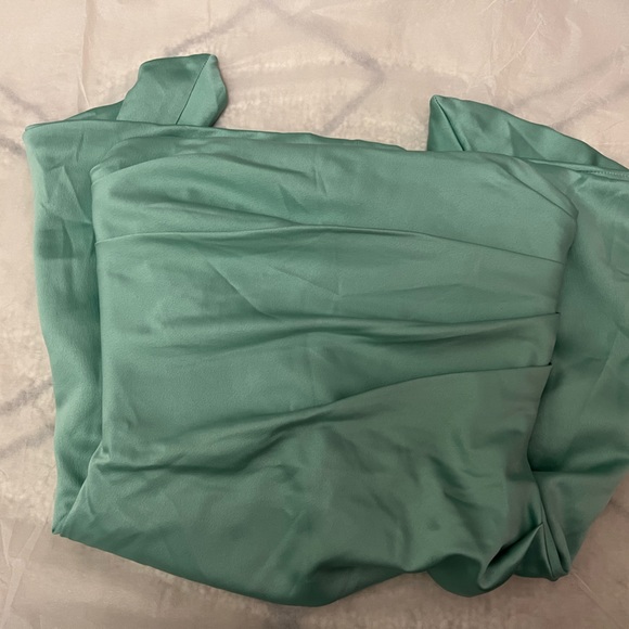 HOUSE OF CB 'Jasmine' Jade Draped Strapless Corset Dress - Picture 11 of 16